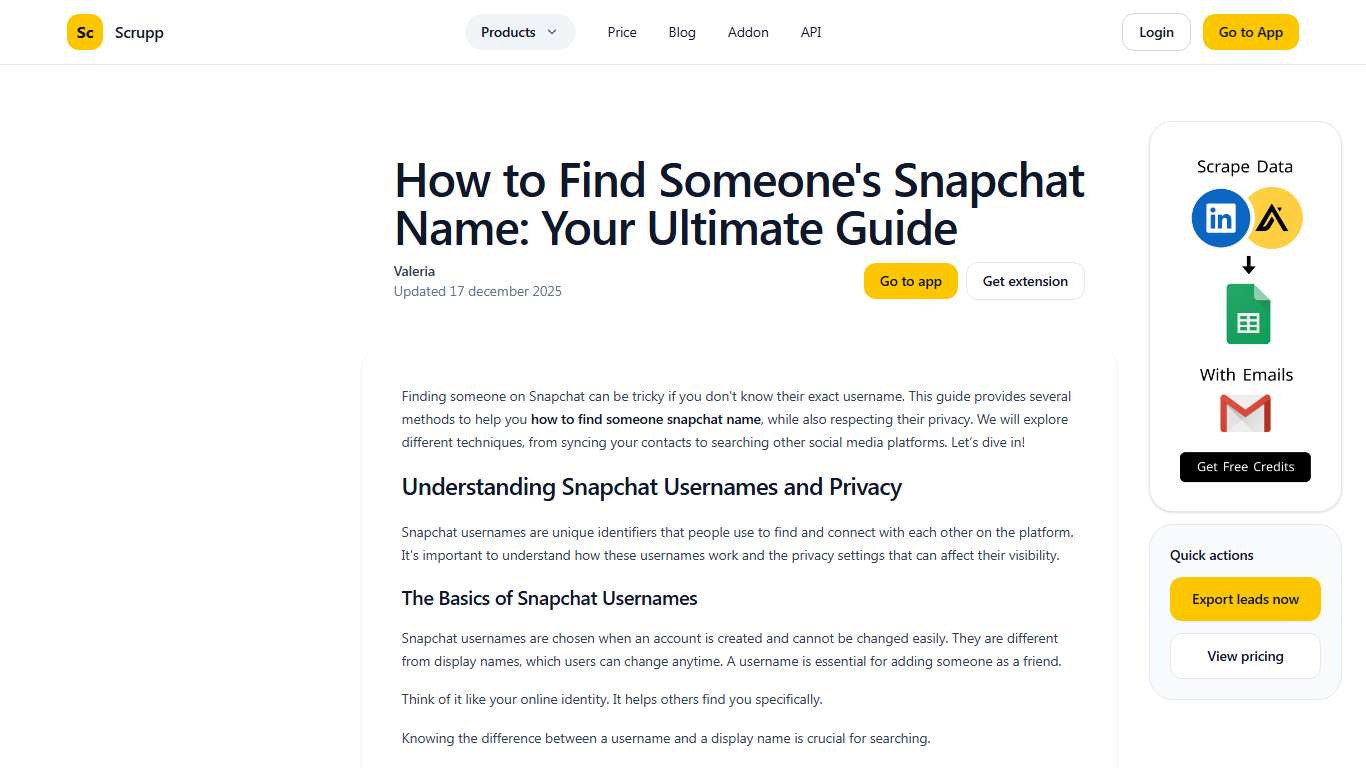 How to Find Someone's Snapchat Name: Your Ultimate Guide