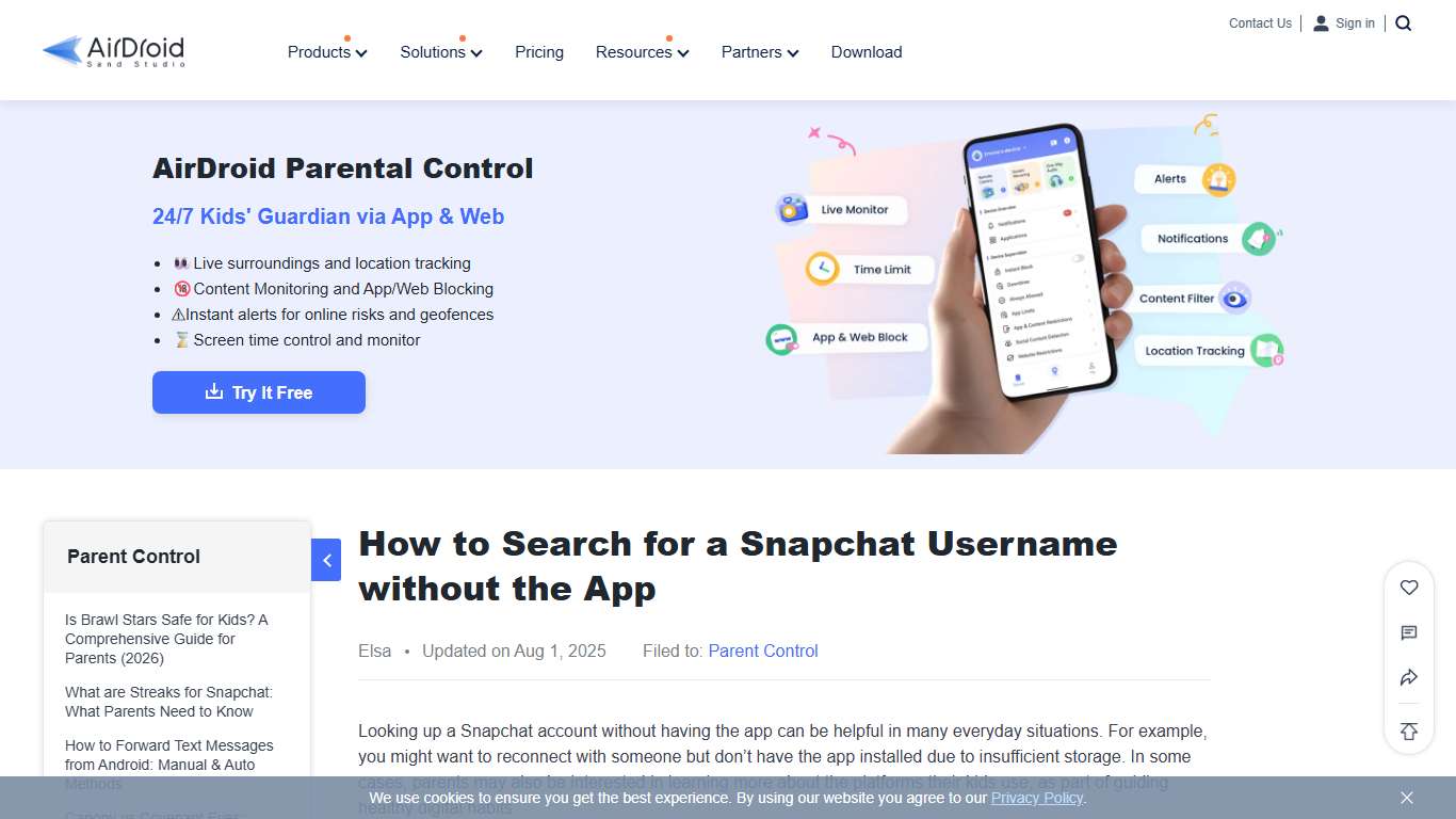 How to Search for a Snapchat Username without the App